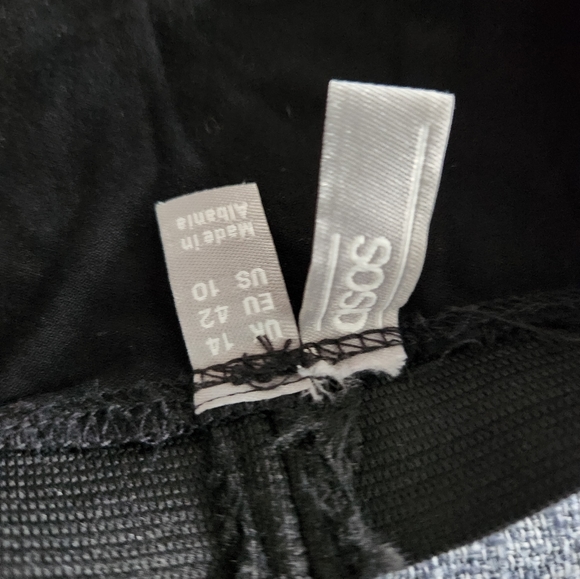 Black flowy mini skirt with elastic - Asos US 10 - Picture 2 of 2